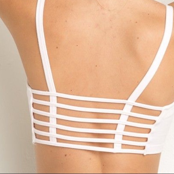 Brandy Melville Grey Aztec Chiyo Crop Top/Bralette - Picture 7 of 7